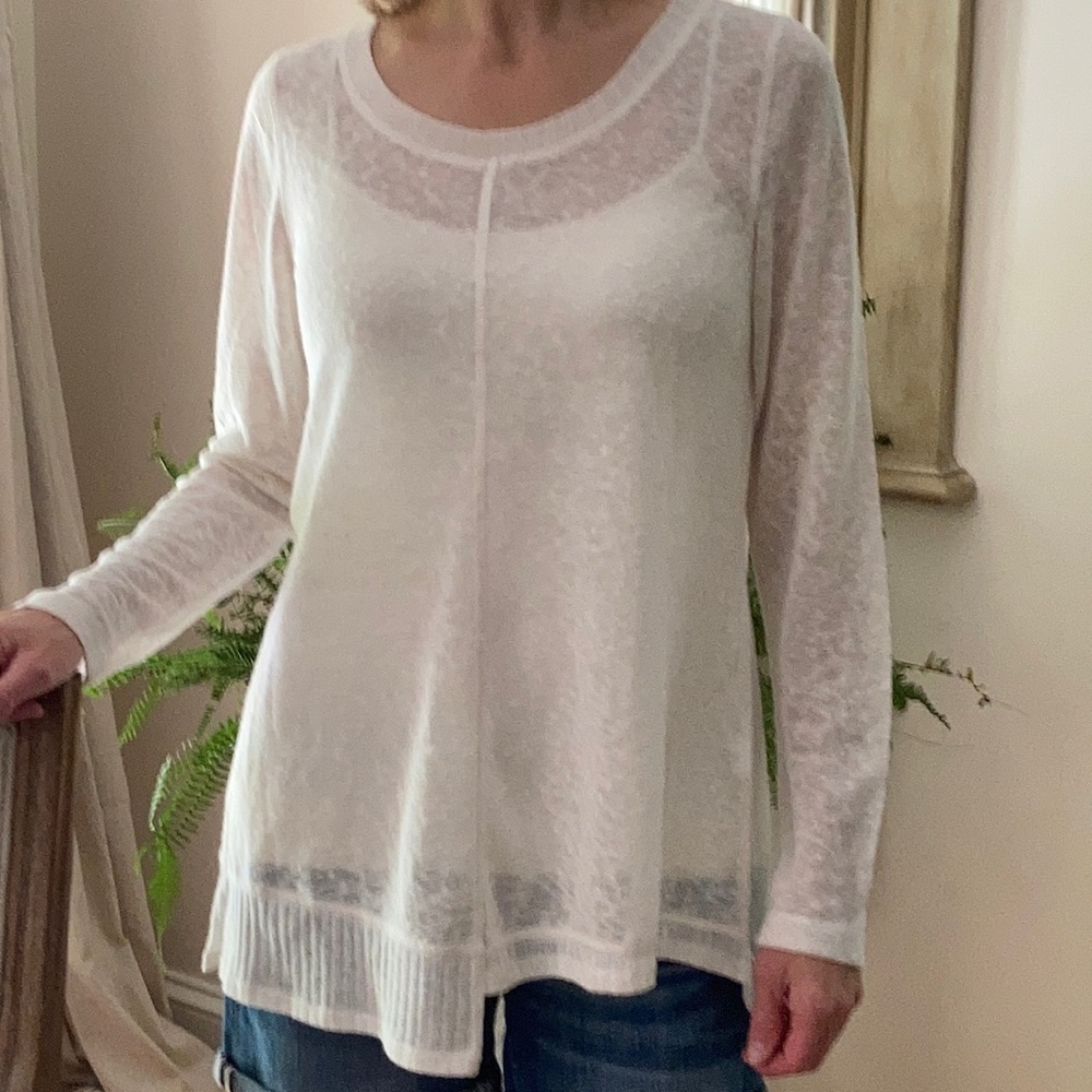 Like New!  Anthropologie asymmetrical top